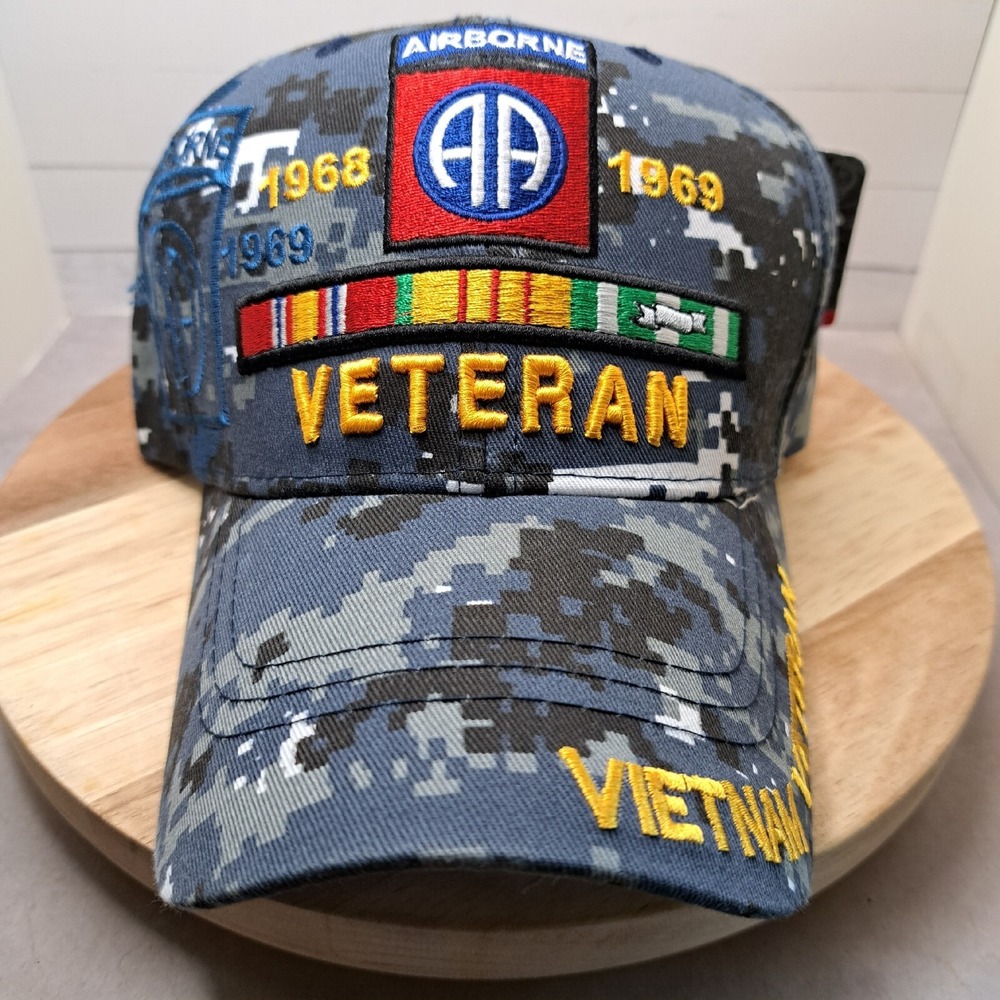BRAND NEW AIRBORNE VIETNAN VETERAN 1968-1969 EMBROIDERY CAP‎ US WARRIORS